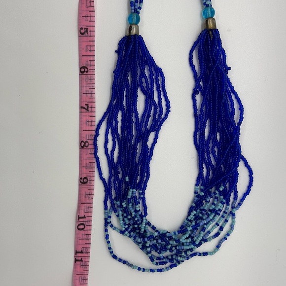 Beautiful Blue Multi-strand Necklace - Picture 3 of 4